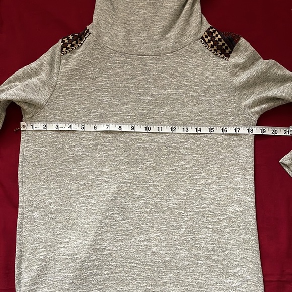 Anthropologie THML Sz M Nordic Fair Aisle Printed Sweater Dress - Picture 9 of 13